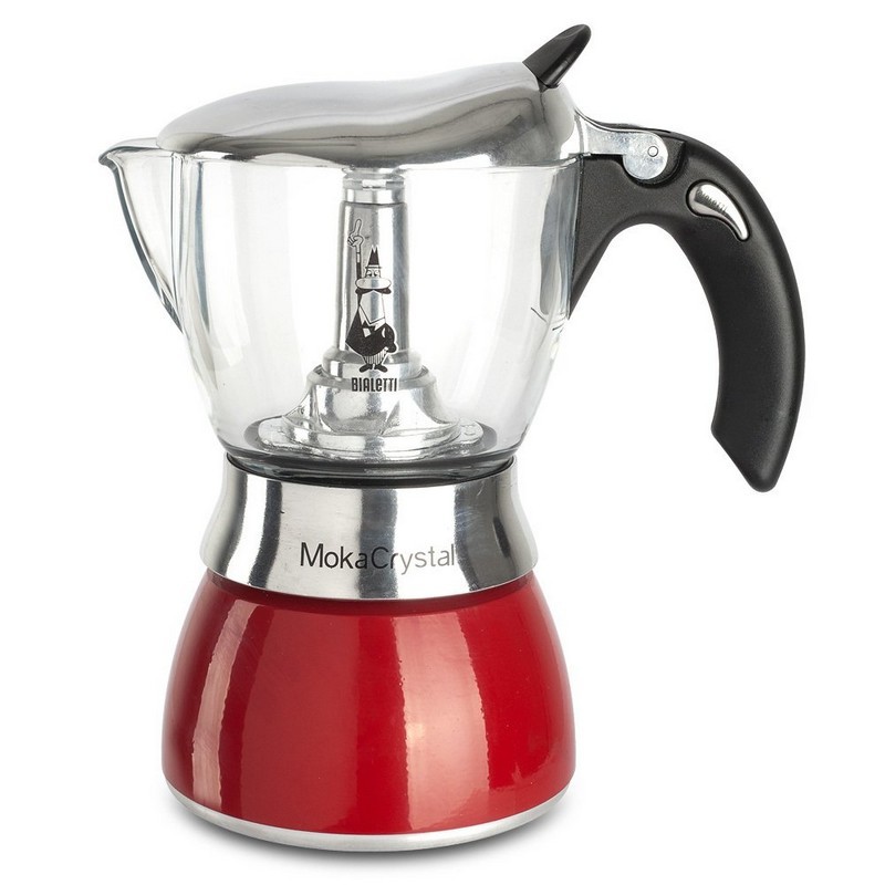 CAFETERA ESPRESSO BIALETTI CRISTAL ROJA 2 TAZAS La Feria